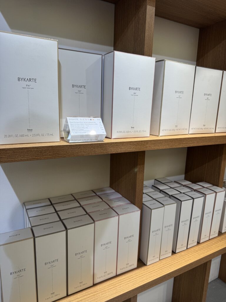 BYKARTE repair shampoo and treatment for grey blending and bleached hair at Colors Japanese Hair Salon Singapore