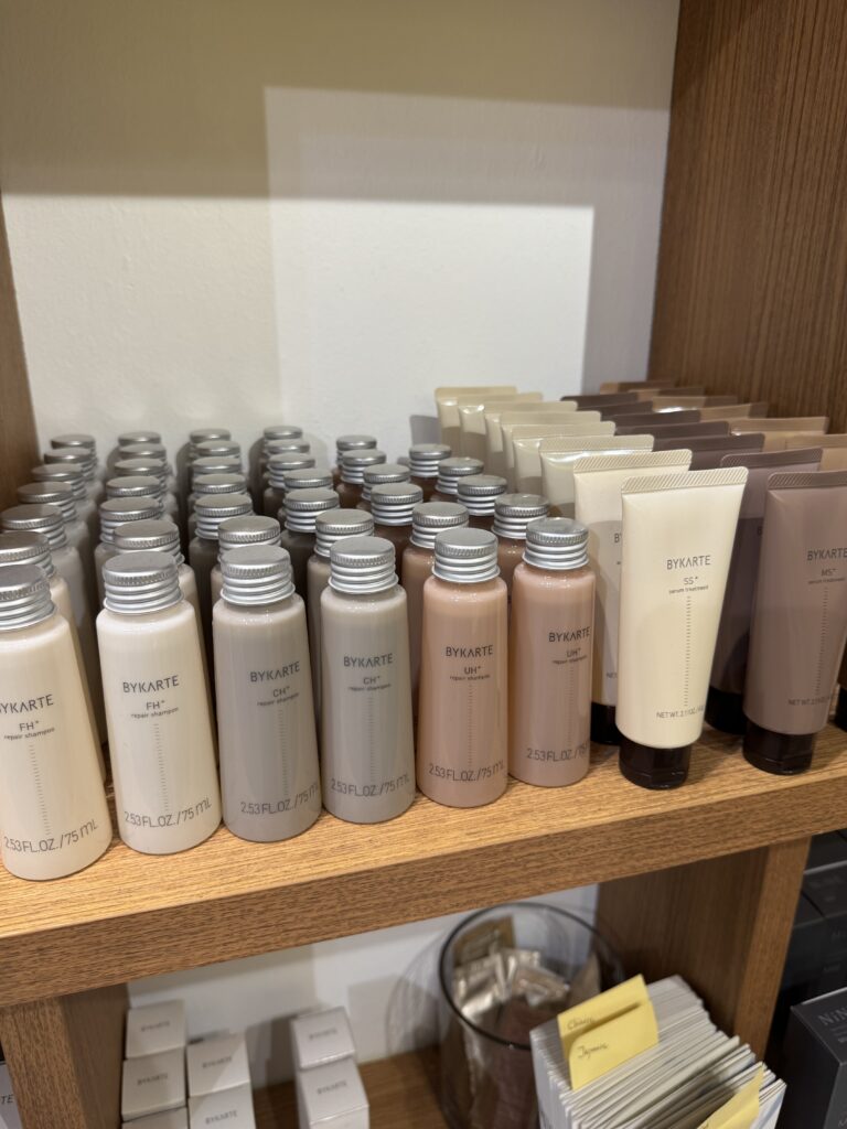 BYKARTE travel-size shampoo and treatment for grey blending and heat-damaged hair at Colors Japanese Hair Salon Singapore