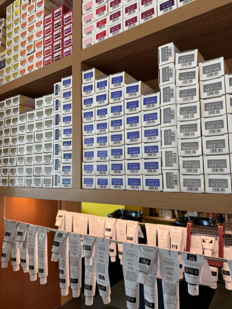 Grey Blending with Hoyu Pro Master | Japanese Hair Salon Singapore 1 Grey blending color shades using Hoyu Pro Master at Colors Japanese Hair Salon Singapore