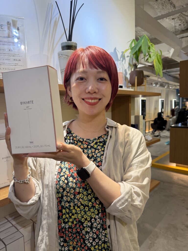 BYKARTE home care product recommended by stylist Satsuki for grey blending maintenance at Japanese hair salon in Singapore