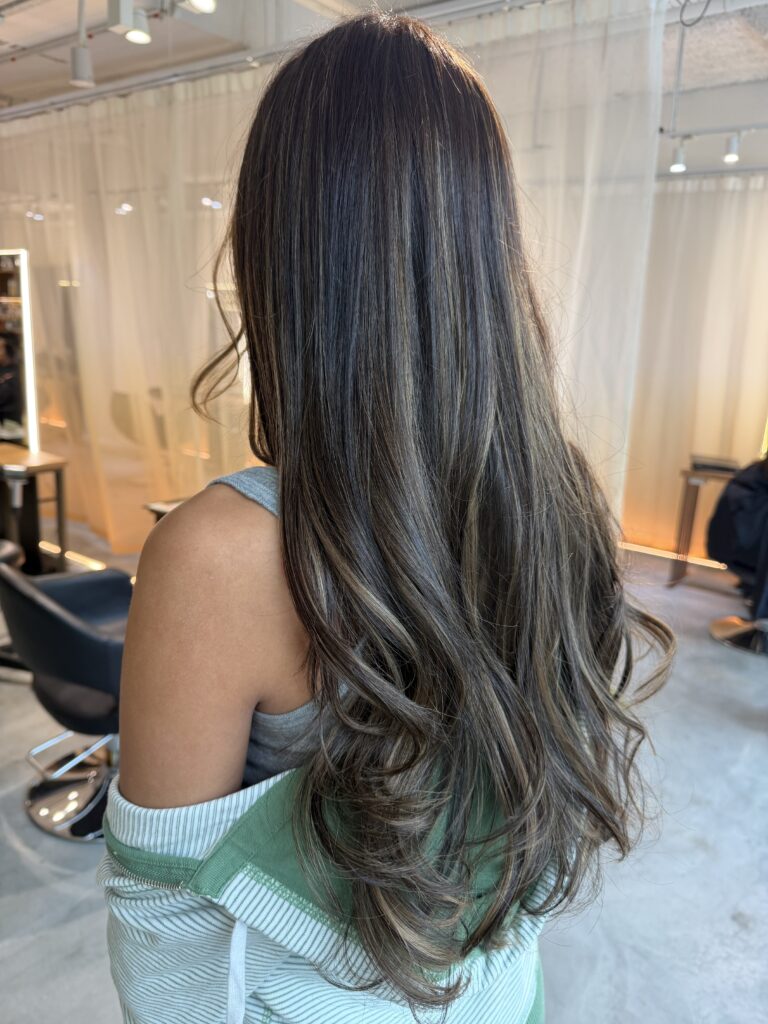【Highlight Redesign for Long Hair | Singapore】 1 Corrective highlight redesign for long hair at Japanese hair salon in Singapore