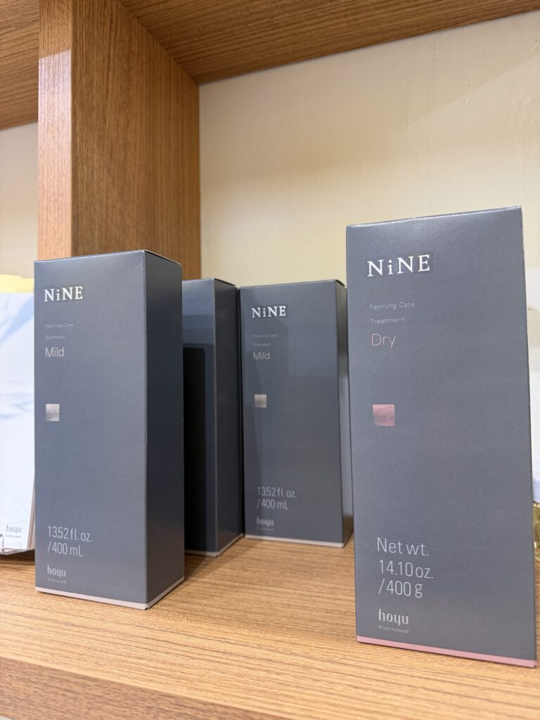 Gentle Hair & Scalp Care for Grey Blending in Singapore – NiNE & BYKARTE 1 Gentle hair and scalp care for grey blending using Hoyu NiNE and BYKARTE at Japanese hair salon in Singapore