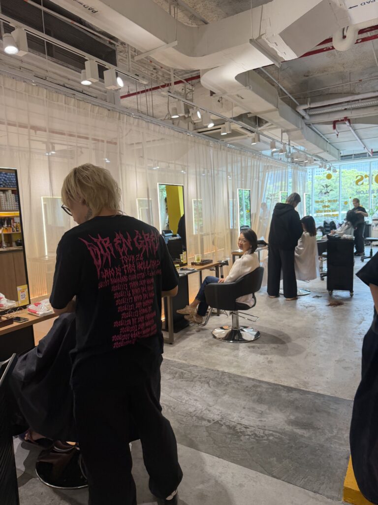 Advanced chemical techniques at Colors Japanese Hair Salon Singapore, including grey blending, Japanese straightening, digital perm, and low-damage plex color, performed by professional Japanese stylists near Clarke Quay and Chinatown.