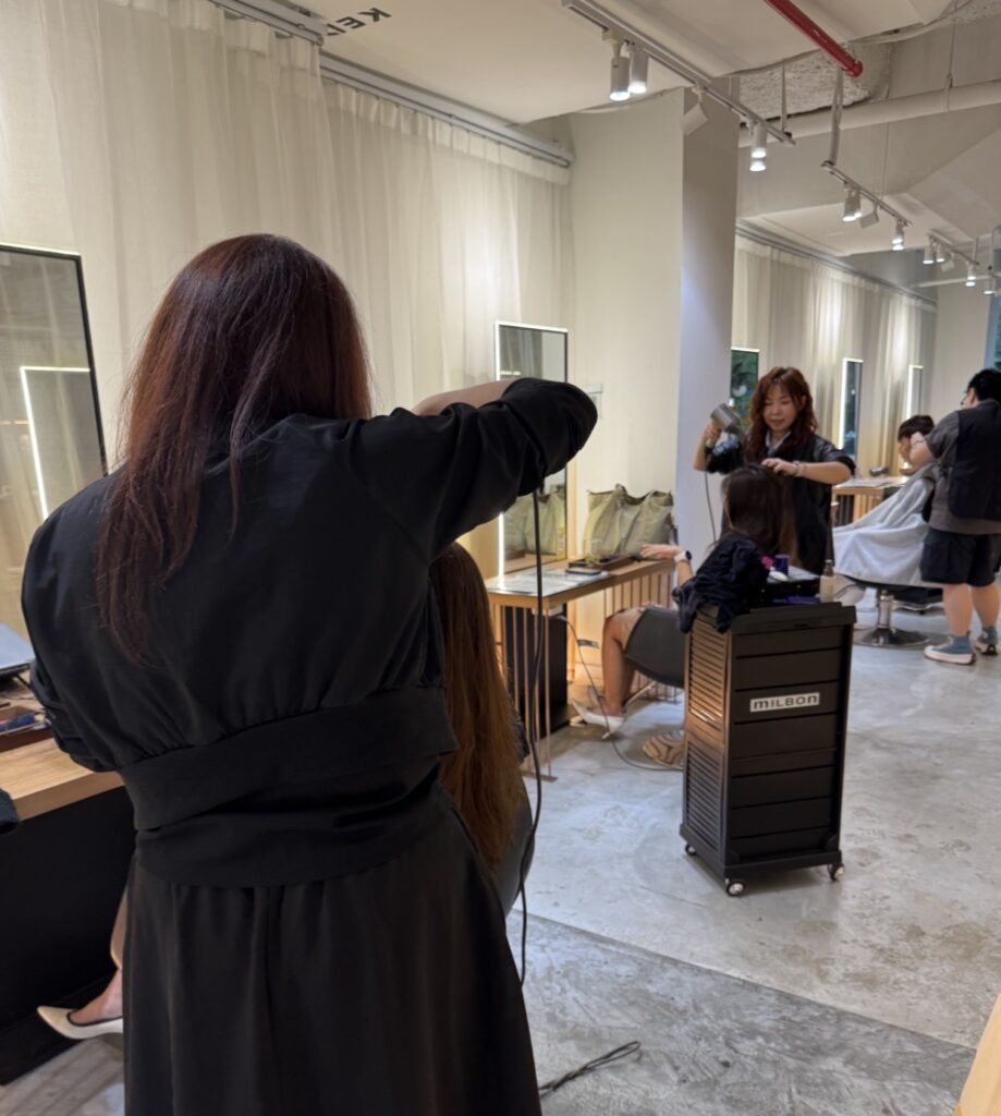 Japanese hair salon Singapore near Clarke Quay MRT offering grey blending highlights, Japanese straightening, plex color and low-damage hair color correction at Colors Japanese Hair Salon Singapore