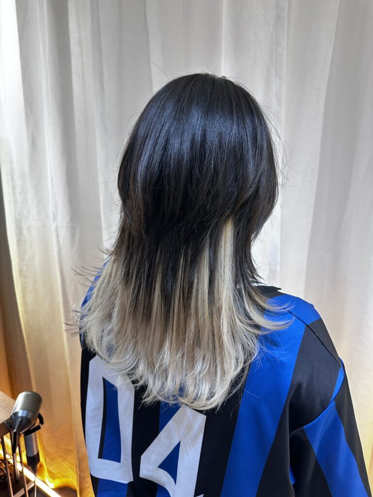 inner blonde color bleach low damage plex medium layered haircut Japanese hair salon Singapore Clarke Quay Chinatown Havelock Road