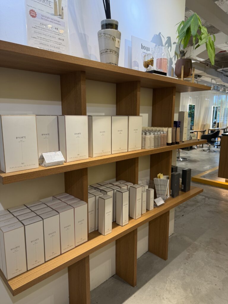 Hoyu BYKARTE home care products for damaged and aging hair at Colors Japanese Hair Salon Singapore near Clarke Quay