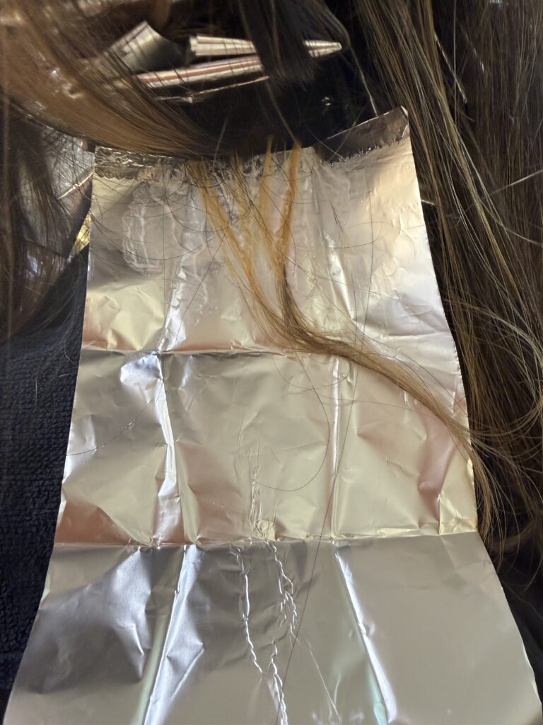 Highlight correction and grey blending process by Japanese colorist in Singapore