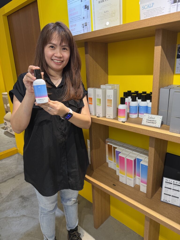 Hoyu Somarca Color Shampoo for Grey Blending & Bleached Hair in Singapore 1 Hoyu Somarca color shampoo recommended by Japanese stylist for grey blending and bleached hair in Singapore