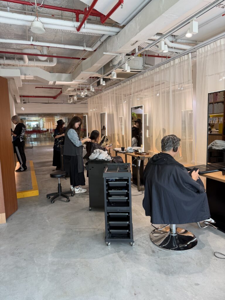 Busy Chinese New Year season at Colors Japanese Hair Salon Singapore with low-damage plex colour services, maintaining healthy hair during peak periods near Clarke Quay.