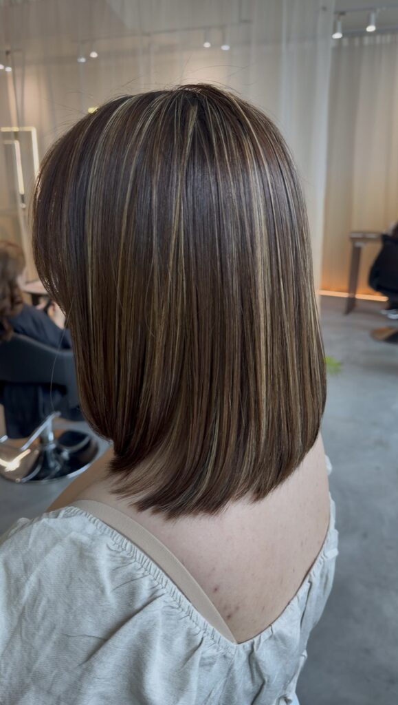 beige highlight hair singapore low damage blonde japanese hair salon