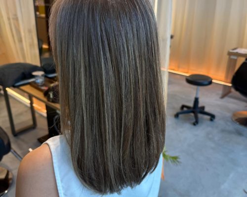 Natural Highlight Hair Singapore soft blended highlights by Stylist Satsuki Japanese Hair Salon Singapore Clarke Quay Chinatown